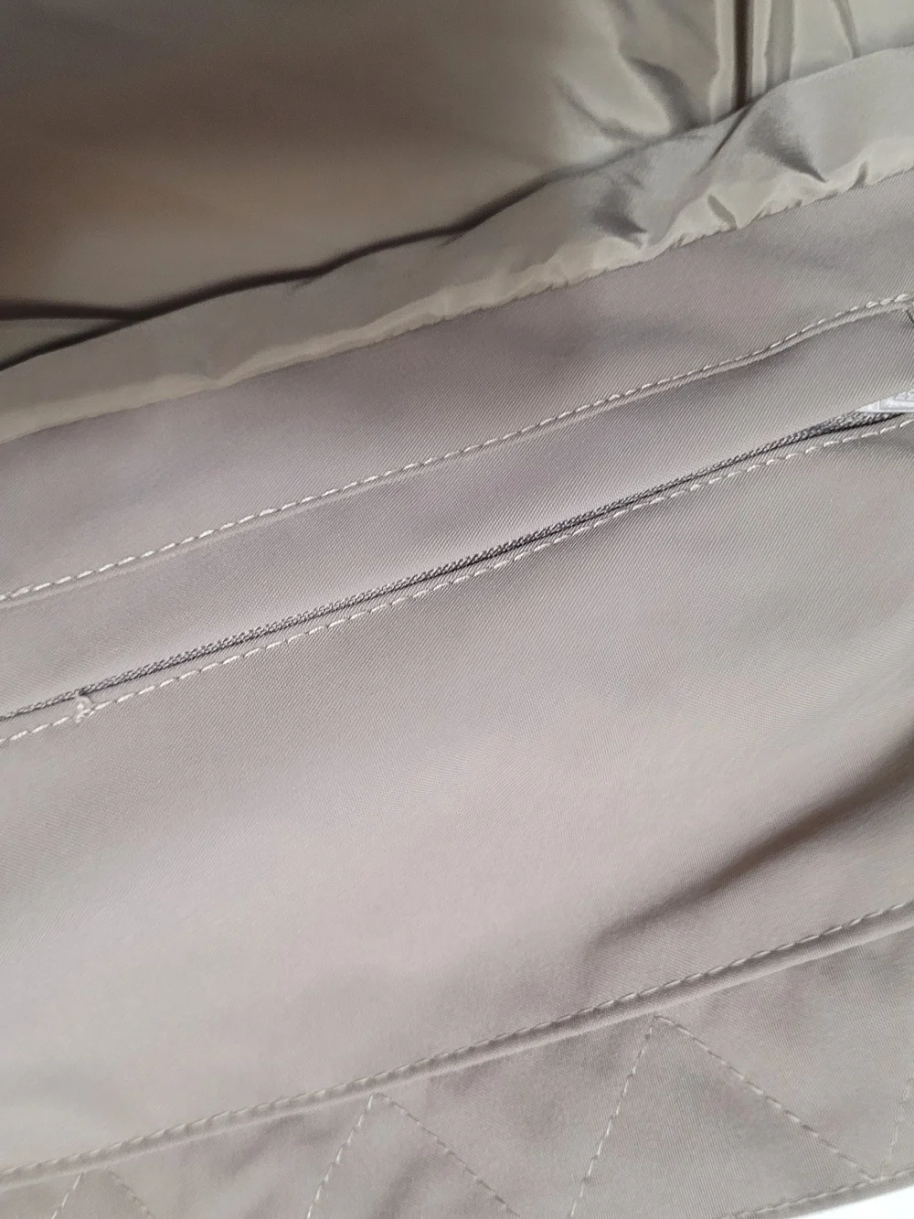 Frank & Oak Minimalist Short Puffer Jacket , Taupe, XS - Picture 11 of 16